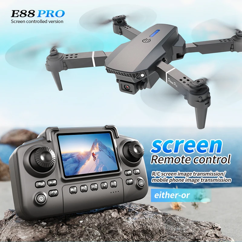 Drone Battery Case - Dron Profesional E88 PRO con Pantalla,