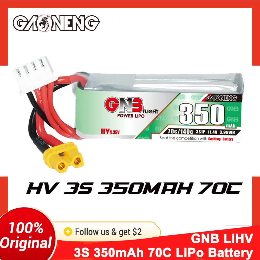 Drone Battery 3S - Batería LiPo Gaoneng GNB 350mAh 3S